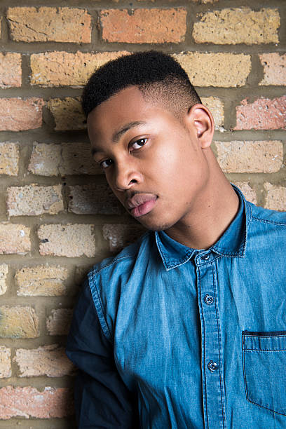 istock Young male fashion model 487853995