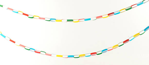Colourful Paper Chains stock photo