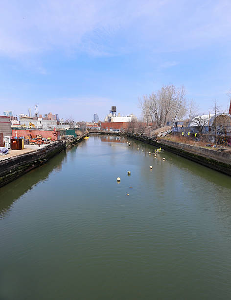Gowanus Canal, Brooklyn stock photo