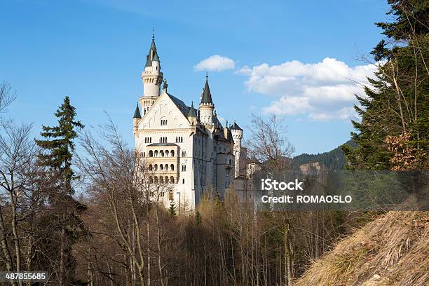 Замок Нойшванштайн Возле Füssen В Бавария Германия — стоковые фотографии и другие картинки Замок Нойшванштайн