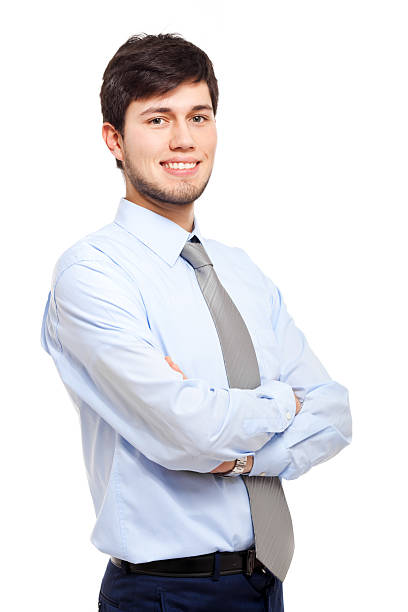 istock Smiling businessman portrait 487858021