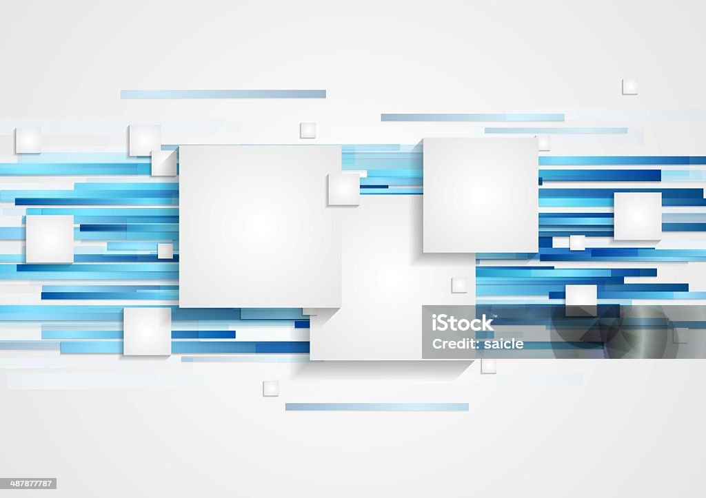 Abstract Tech Geometry Background Stock Illustration - Download Image ...