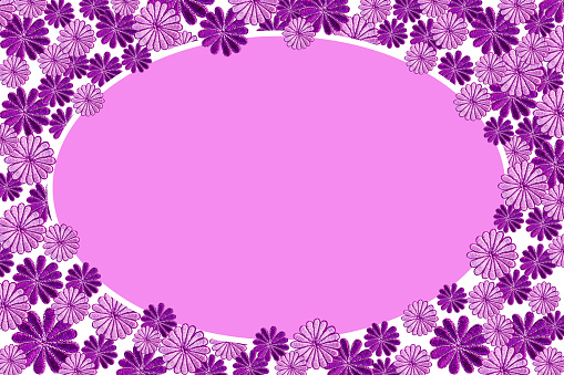 purple flowers background fabric pattern