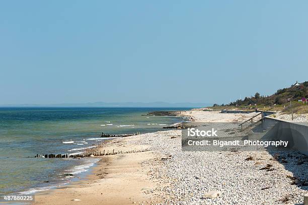 Coastline Of Raageleje Denmark Stock Photo - Download Image Now - Clear Sky, Coastline, Copy Space