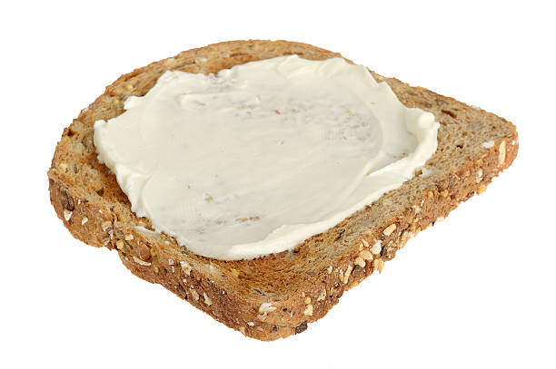 istock Wholemeal Toast with Soft Cheese 487882329