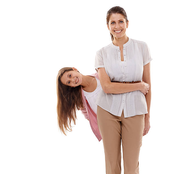 Happy mother and daughters enoying outdoors