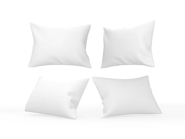 white blank  boudoir pillow with clipping path stock photo