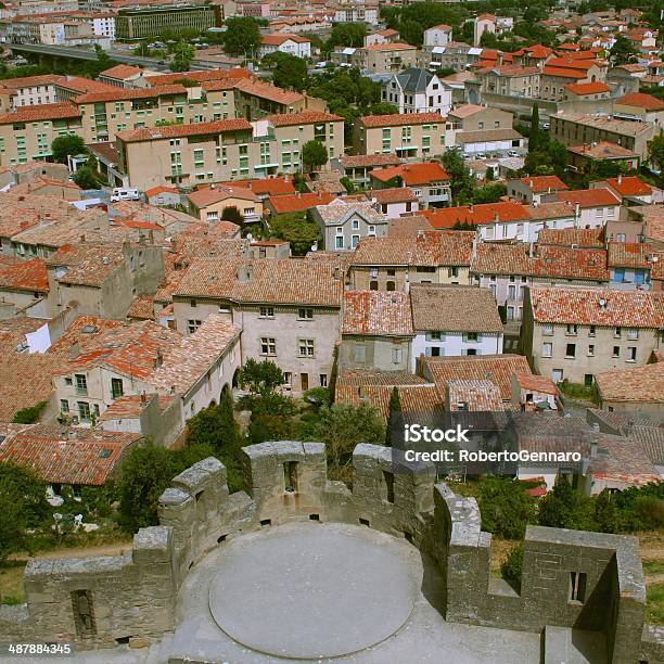 Carcassonne Languedoc Cityscape Aerial View France Stock Photo - Download Image Now - Aerial View, Architecture, Aude