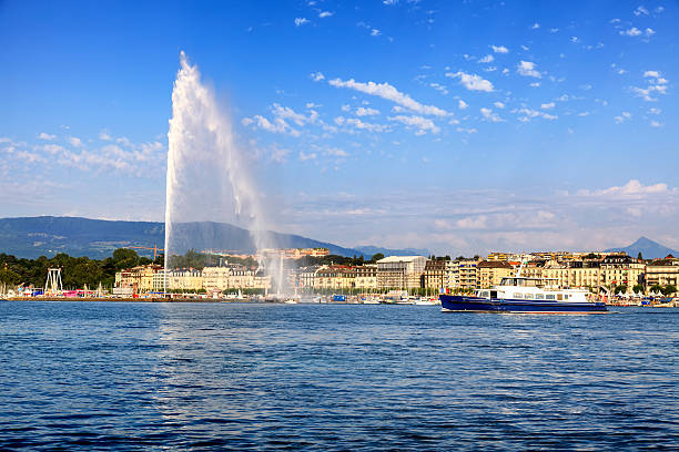 istock Jet d'eau fountain in Geneva 487898129