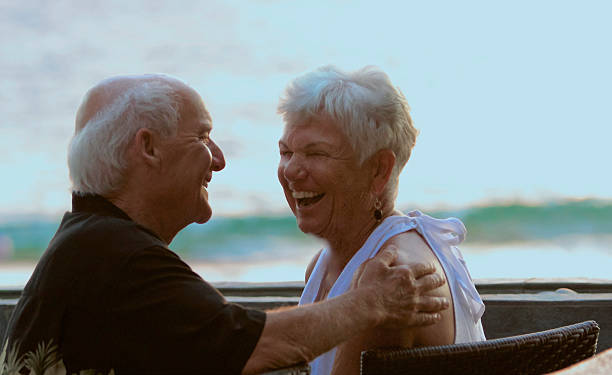 Mature Couple Laughing with Each Other
