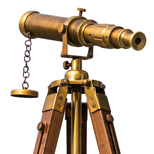 istock vintage brass telescope on white background 487902813