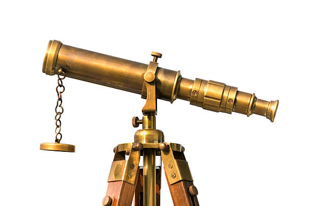 istock vintage brass telescope on white background 487902825