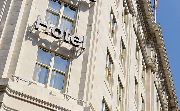 istock Hotel Sign,London - England 487905345