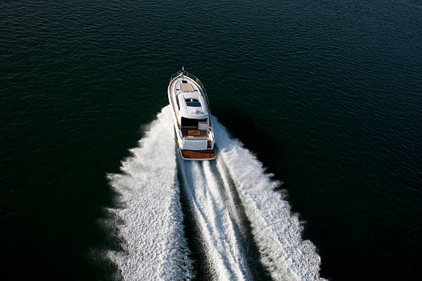 istock fast speedboat sailing in a sea 487910450