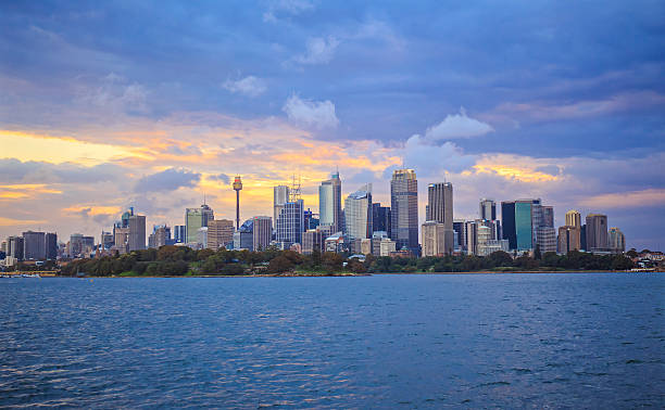 istock Urban Skyline in Sydney at Sunset 487911698