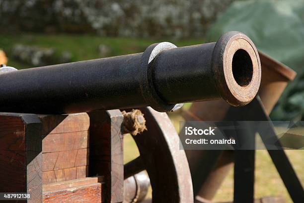 Ancient Cannon Stock Photo - Download Image Now - 2015, Ancient, Angung Rai Museum of Art