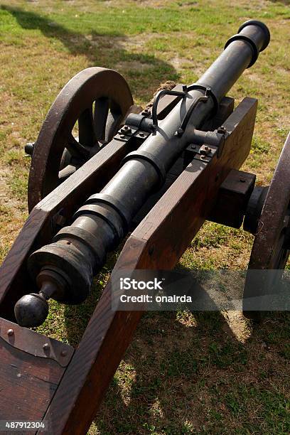 Ancient Cannon Stock Photo - Download Image Now - 2015, Ancient, Angung Rai Museum of Art
