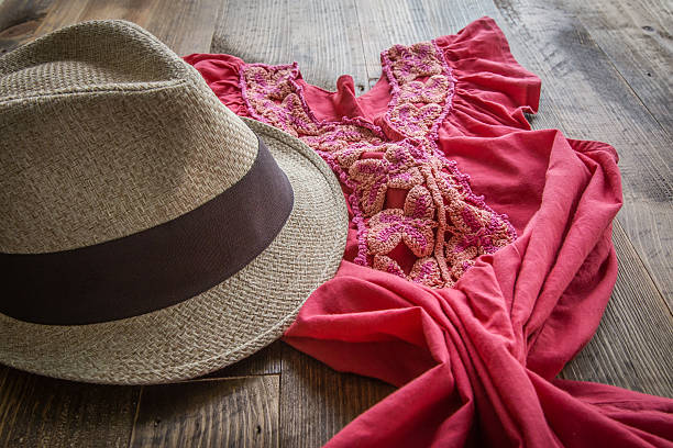 istock Set of various clothes and accessories for women 487915680