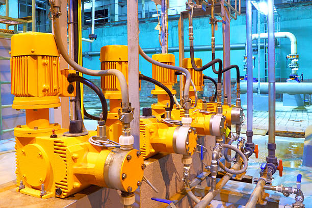 istock Factory  equipment. Electric pumps 487917219