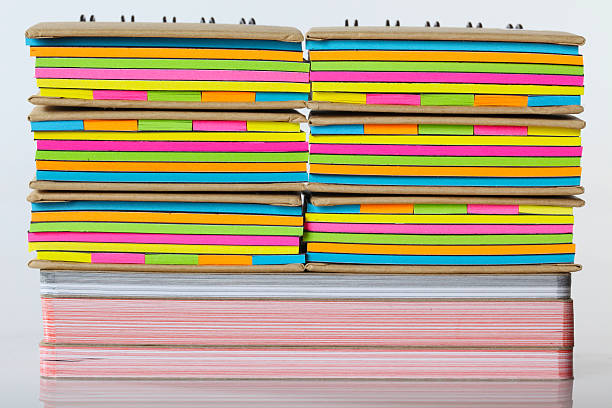 istock Pile of colorful note books 487918815
