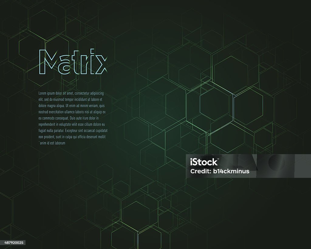 Matrix Web Stock Illustration - Download Image Now - Octagon, Abstract ...