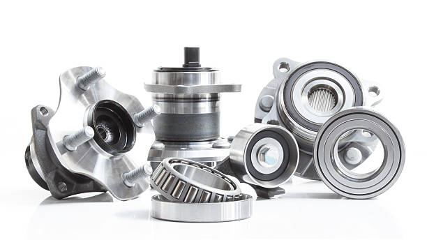 Group bearings and rollers (automobile components) Group bearings and rollers (automobile components) for the engine and chassis suspension spare part stock pictures, royalty-free photos & images