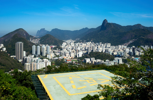 Brazil, Rio De Janeiro, the Botafogo bay seen from the Pao De Acucar (Sugarloaf Mountain)