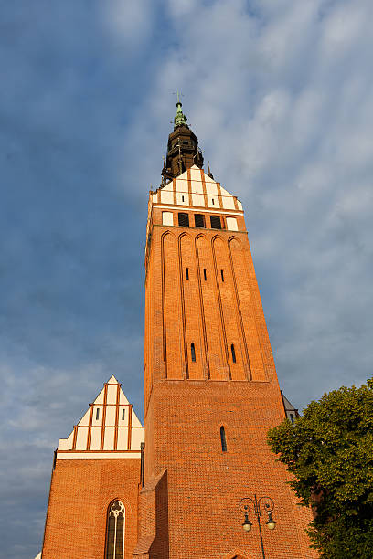 Tower of St. Nicholas Cathedral in Elblag, Poland