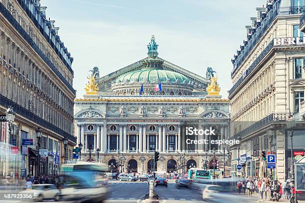 Gedung Opera Garnier Paris Foto Stok - Unduh Gambar Sekarang - Palais Garnier, Paris - Prancis, Gedung opera
