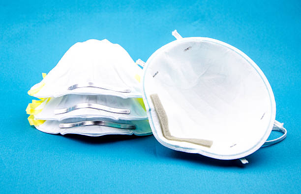 N-95 Medical respirator stock photo