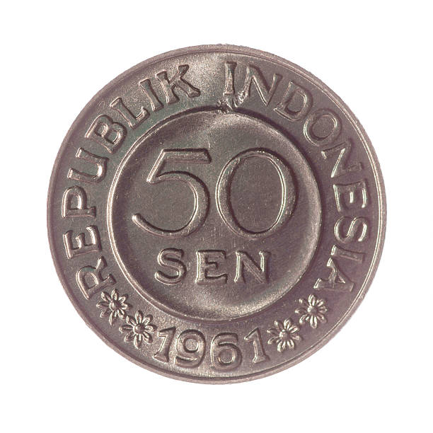 istock Fifty cents Republic Indoneziya  isolated on white background. 487923732