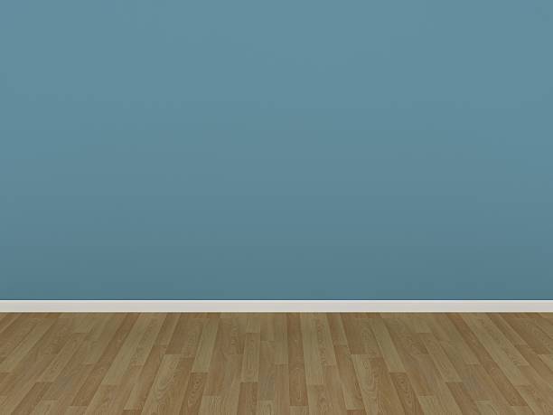 istock light blue wall and wood floor in a empty room 487923983