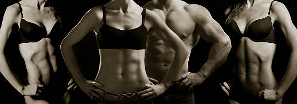 istock Bodybuilding. Man and woman 487924019