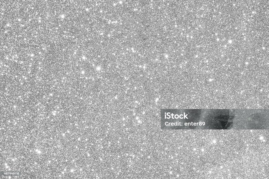 Silver glittering background Glitter Stock Photo