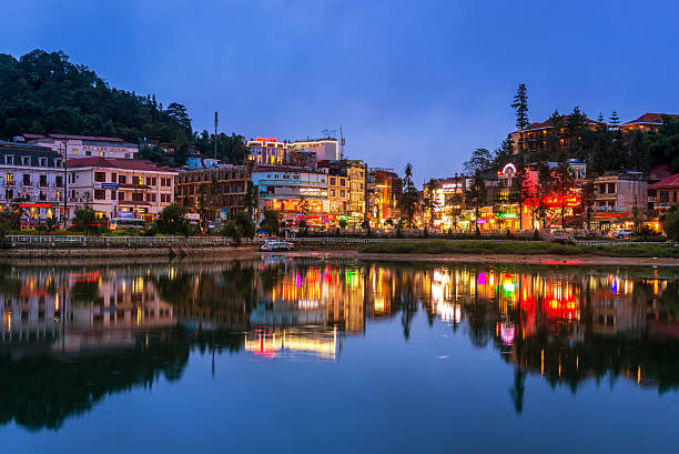 istock building along lake in sapa city 487942202