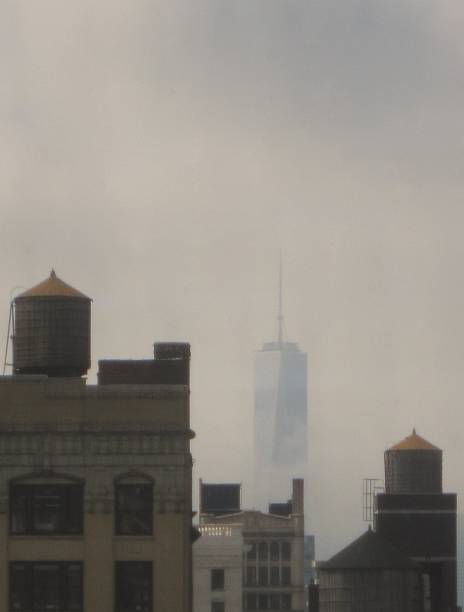 istock New York City: One World Trade Center in fog 487942296