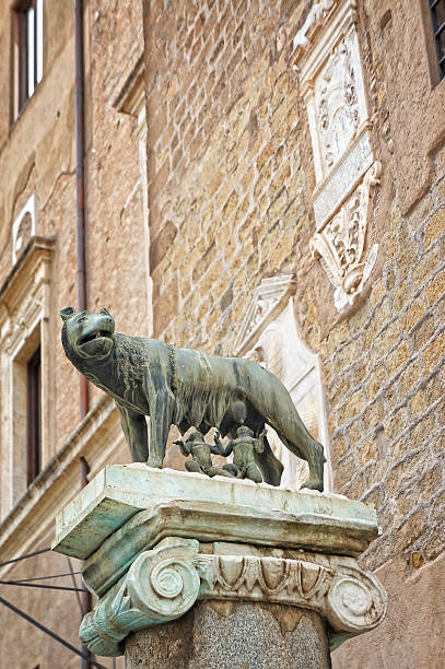 istock Mother-wolf feeding Romulus and Remus, Rome, Italy 487944956