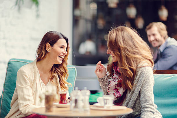 istock Two girls at sidewalk cafe in Istanbul 487948796