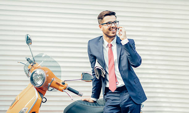 istock Businessman talking by the phone outside 487948850