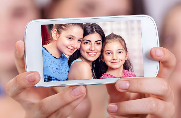 istock Family selfie at home 487950776