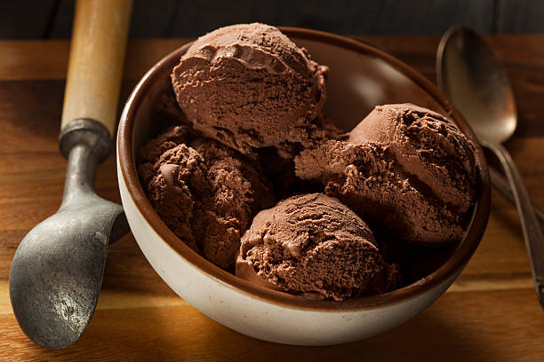 istock Homemade Dark Chocolate Ice Cream 487960163