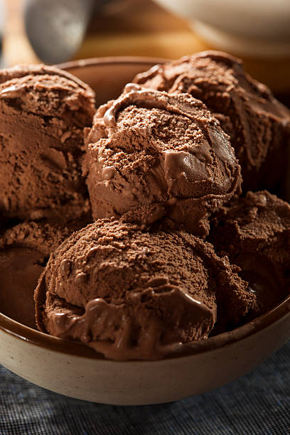 istock Homemade Dark Chocolate Ice Cream 487960245