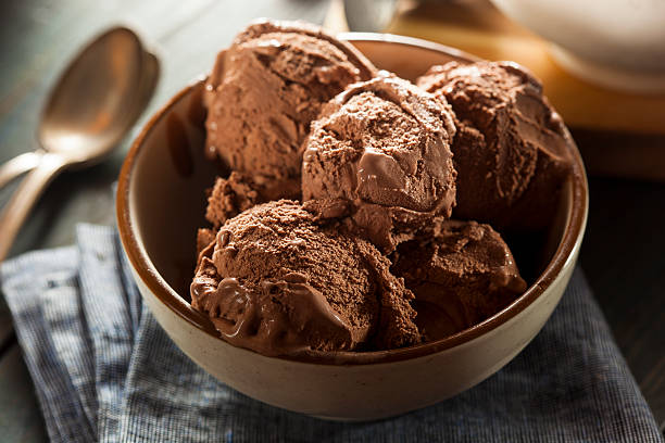 istock Homemade Dark Chocolate Ice Cream 487960665