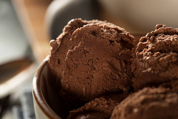istock Homemade Dark Chocolate Ice Cream 487960715