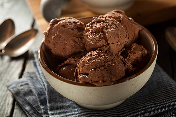 istock Homemade Dark Chocolate Ice Cream 487960717