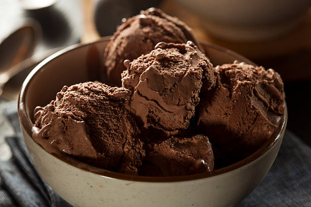 istock Homemade Dark Chocolate Ice Cream 487960721