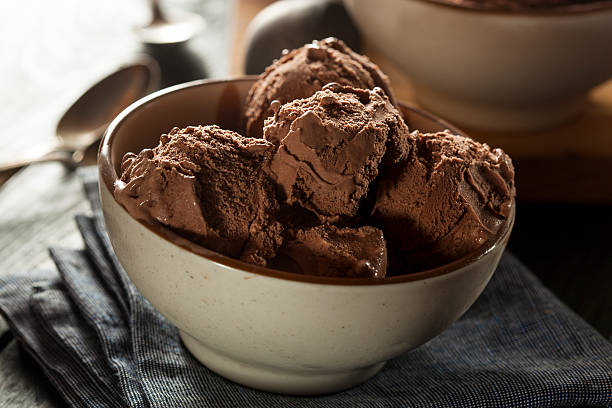 istock Homemade Dark Chocolate Ice Cream 487960725