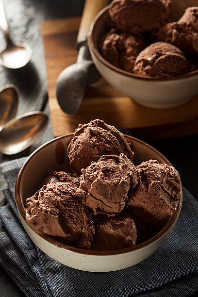 istock Homemade Dark Chocolate Ice Cream 487960727