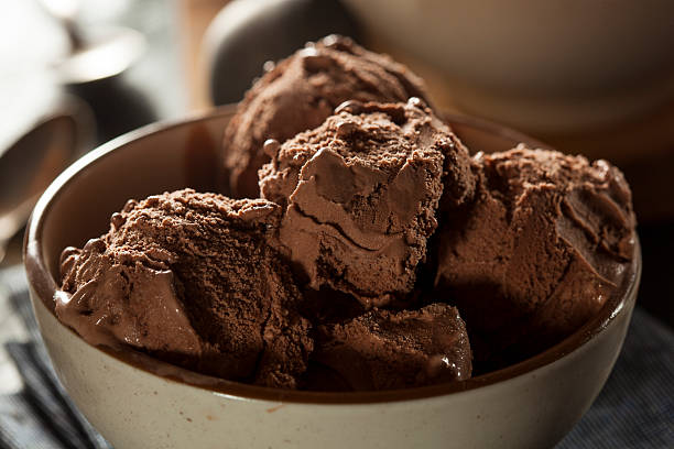 istock Homemade Dark Chocolate Ice Cream 487960729