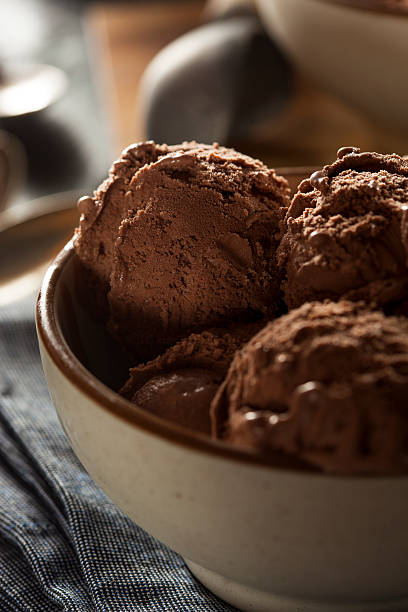istock Homemade Dark Chocolate Ice Cream 487960733